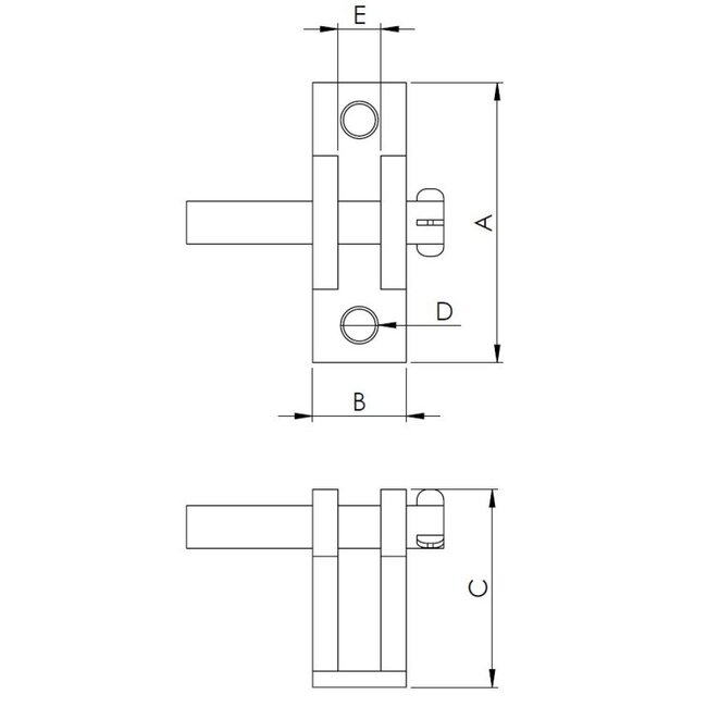 HOLLEX Deck hinge 90°