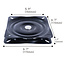 HOLLEX Hollex turntable black 15x17x17cm