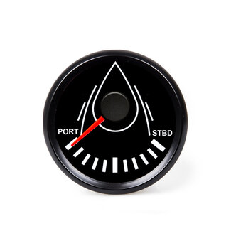 HOLLEX Rudder position indicator Black 9-32V ø52mm