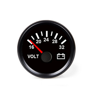 HOLLEX Voltmeter Black 18-32V