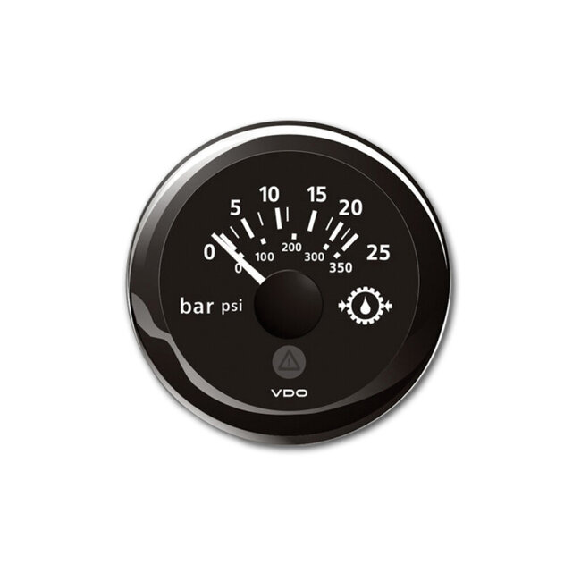 Veratron VDO VLB Trans Oil Pressure 0-25bar/0-350psi RB 52mm