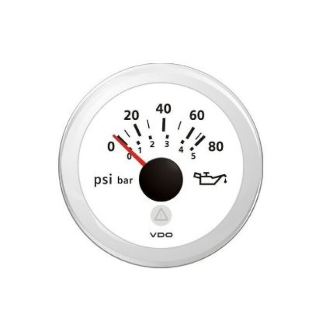 Veratron VDO VLW Engine oil pressure 0-5bar/0-80psi RW 52mm