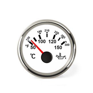HOLLEX Oil temperature gauge White/RS 9-32V 150°