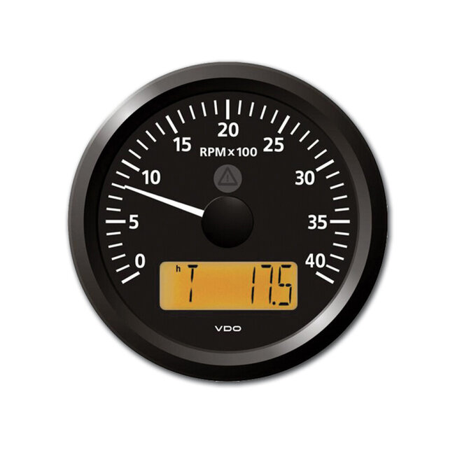 Veratron VDO VLB Tachometer / hours 4000 rpm RB 85mm