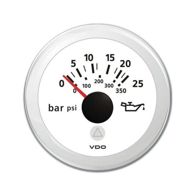 Veratron VDO VLW Trans Oil Pressure 0-25bar/0-350psi RW 52mm