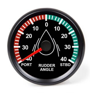 HOLLEX Rudder position indicator Black 9-32V ø85mm