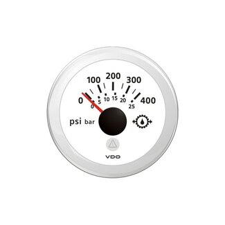 Veratron VDO VLW Trans Oil Pressure 0-400psi/0-25bar RW 52mm