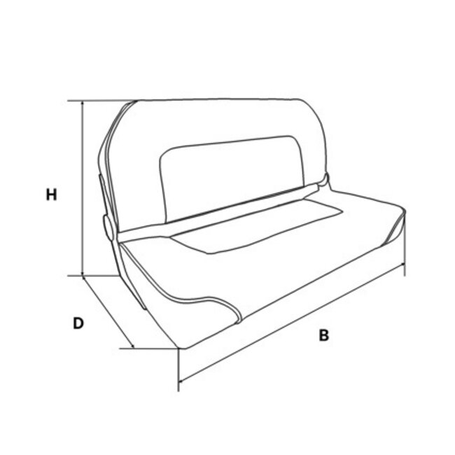 HOLLEX Hollex steering bench Twin Star cream/navy