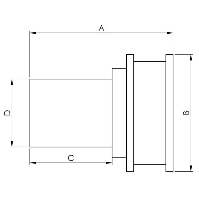 HOLLEX tank vent 80mm 3/4" connection