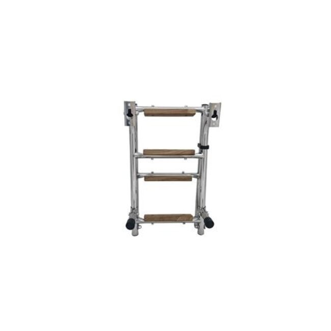 HOLLEX Hollex Swim ladder folding stainless steel 316 2+2 steps teak