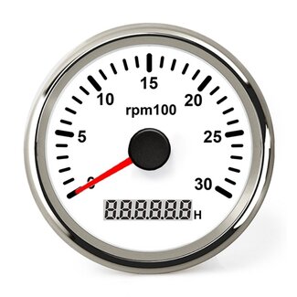 HOLLEX Rev/hour counter Black 9-32V 0-4000rpm