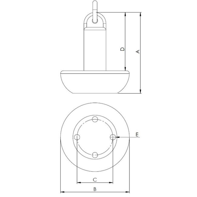 HOLLEX Anchor mushroom 3kg PVC laminated