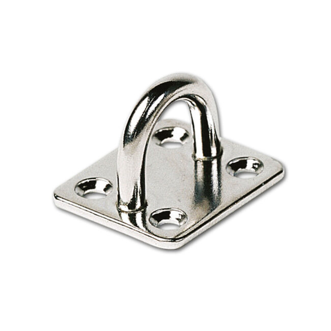 HOLLEX Deck eye 35x40mm stainless steel with footplate