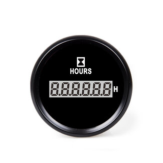 HOLLEX Digital operating hours counter Black 9-32V