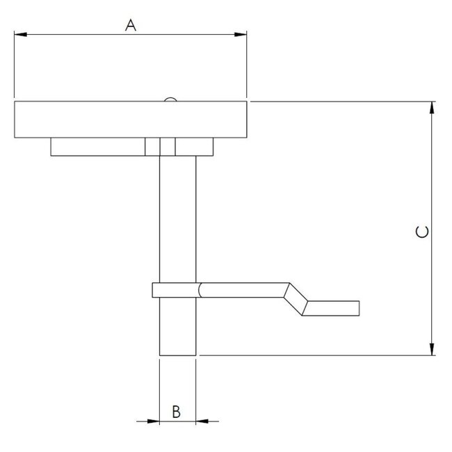 HOLLEX Hollex hatch handle lockable 64mm