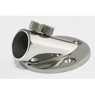 HOLLEX Flagpole holder 25mm 30° AISI316 Mirror