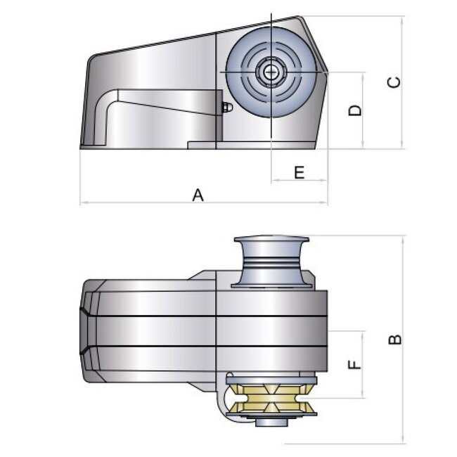 Italwinch FYNN anchor winch 12V 1700W / 10mm DIN766 MD