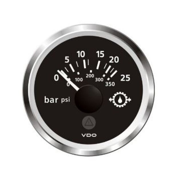 Veratron VDO VLB Trans Oil Pressure 0-350psi/0-25bar TC 52mm