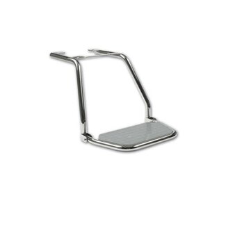 Zwaardvis Swordfish Footrest stainless steel/grey long model
