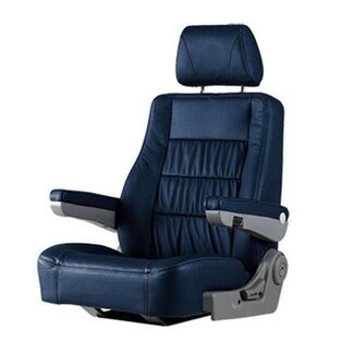 Zwaardvis Swordfish Chair San Diego blue leather