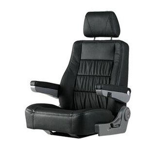 Zwaardvis Swordfish Chair San Diego black leather