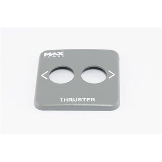Max Power Protection plate grey push-button panel