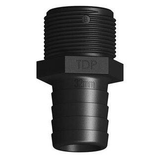 Tru Design Hose grommet 32mm x 1 1/4" BSP male thread long