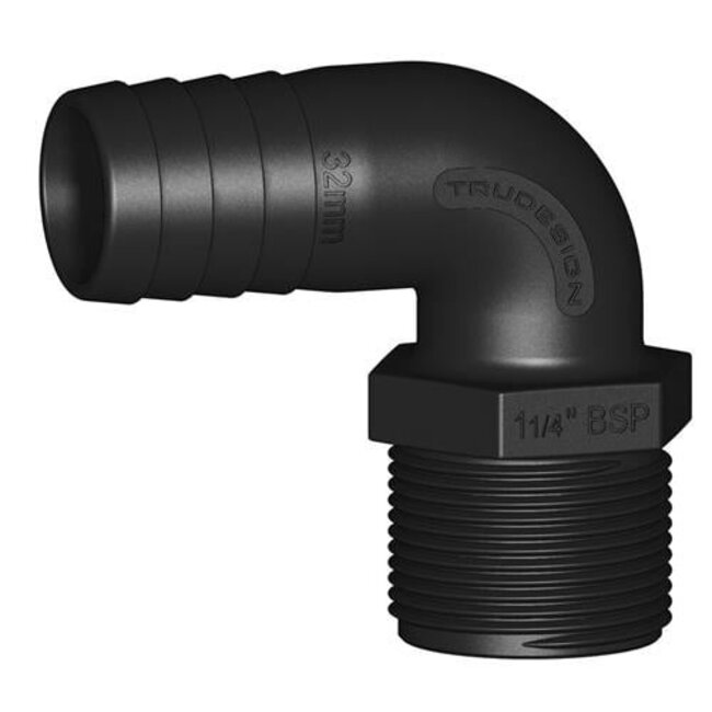 Tru Design Hose grommet 90° 32mm x 1 1/4" BSP