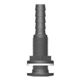 Tru Design Skin grommet with grommet black 13mm 1/2" BSP