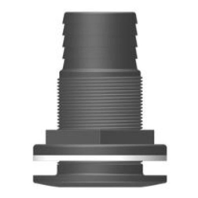 Tru Design Skin grommet with grommet black 50mm 2" BSP