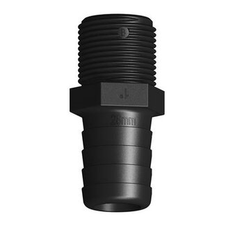 Tru Design Hose grommet 28mm x 1" BSP male thread long