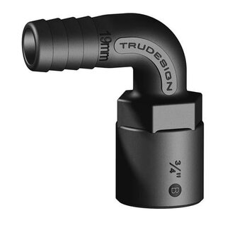 Tru Design Hose grommet 90° 19mm x 3/4" BSP female thread