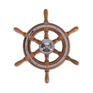 Stazo Stazo Steering wheel 01 teak/chrome