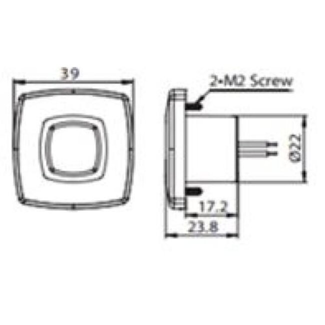 HOLLEX Hollex LED Stairlight Square 10-30V double