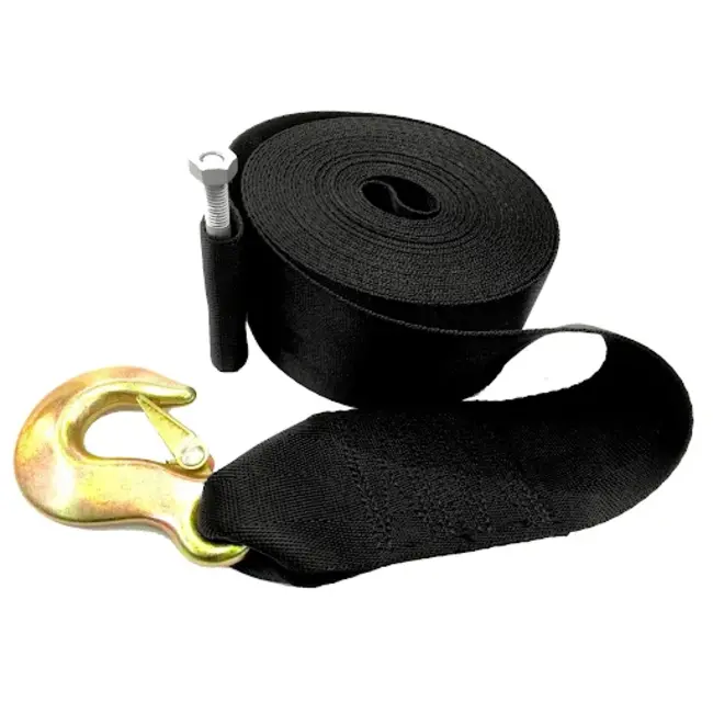 Strong and wide lashing strap with hook