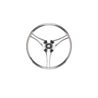 Ultraflex V21 steering wheel stainless steel 3x2-spoke