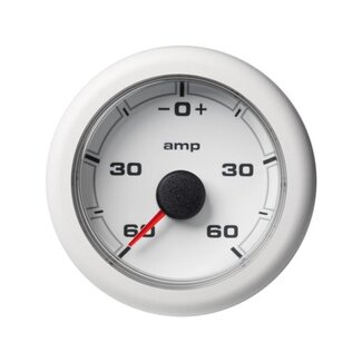 Veratron VDO OCL Ammeter 60A 52mm White