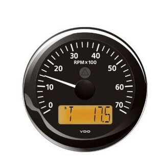 Veratron VDO VLB Rev counter / hours 7000 rpm RB 85mm