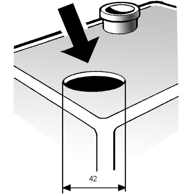 Veratron VDO Gever 600-1200 mm for drinking/dirty water