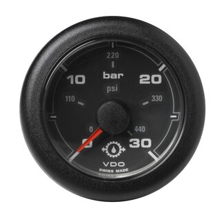 Veratron VDO OCL Transmission oil pressure 30Bar 52mm Black