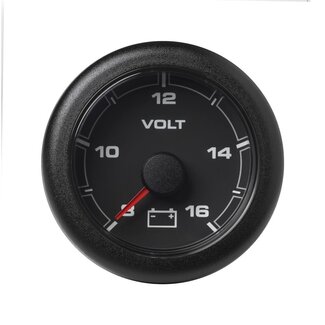 Veratron VDO OCL Voltmeter 8-16V 52mm Black