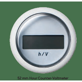 Veratron VDO VLW Hour Clock Digital 9-48V RW 52mm