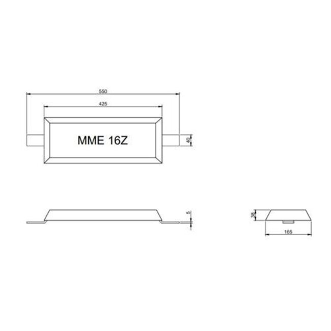 MME MME Anode Zinc Skin/Skin MME16Z
