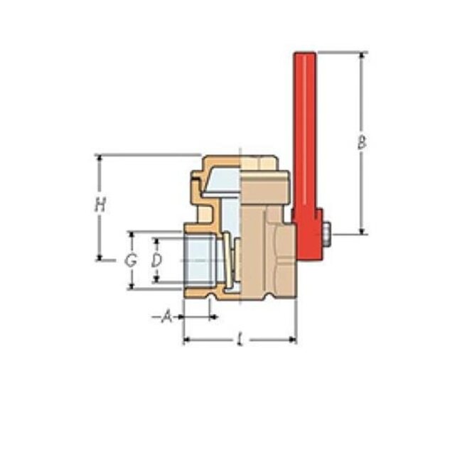 Guidi Guidi gate valve 1" Quick-closing