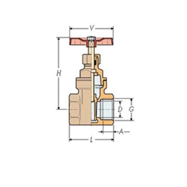 Guidi Guidi gate valve 1/4"