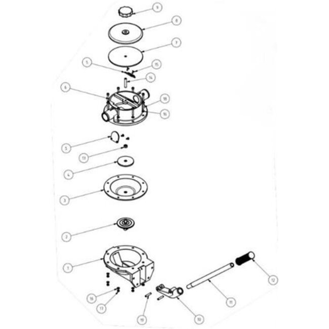 Rheinstrom Rheinstrom Manual diaphragm pump M50FA bronze