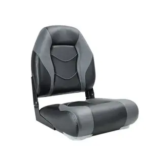 Titan Marine High Back Folding Boat Chair Black/Steelecoal Grey