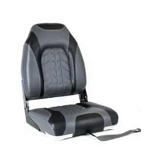Titan Marine High Back Folding Boat Chair Black/Steelecoal Grey