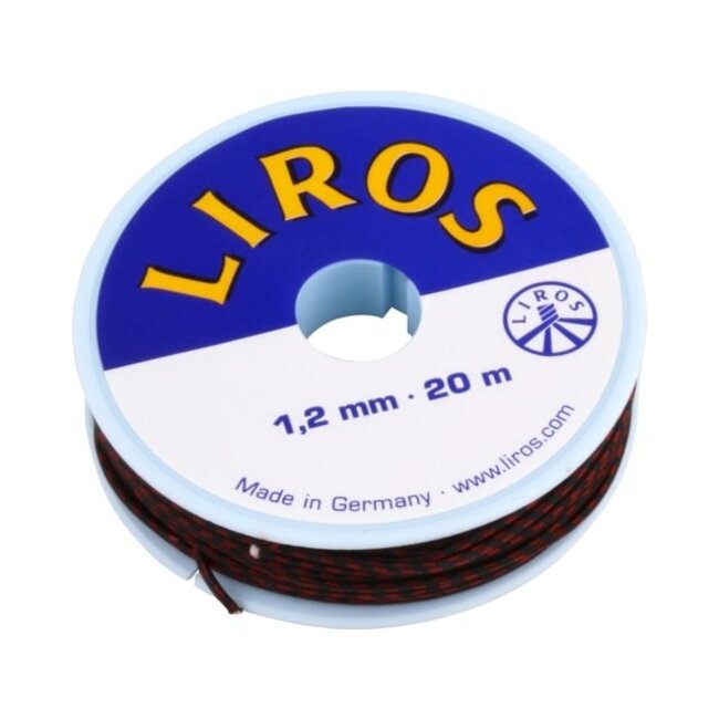 Talamex Optisail 1.2mm Black/Red 20m