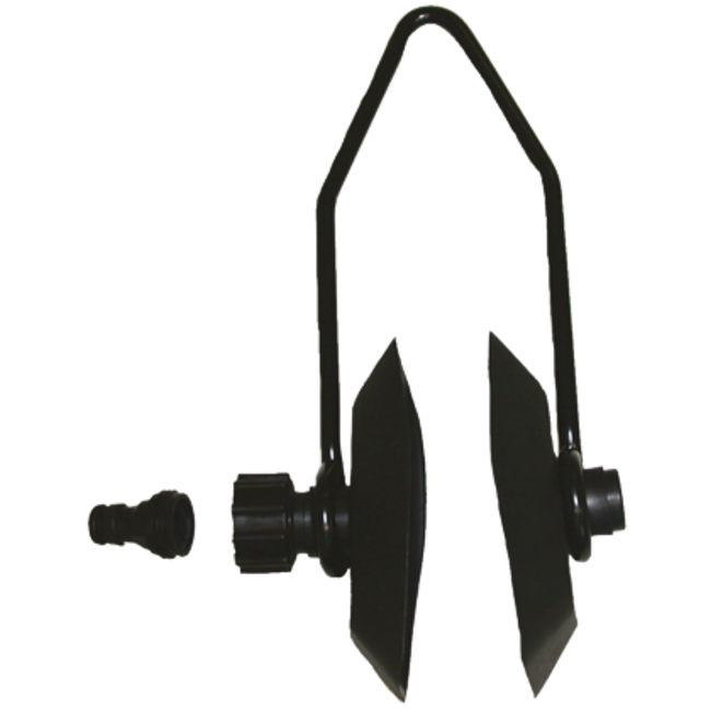 Allpa Flushing clip compl.rubber, round, with adapter, for outboards